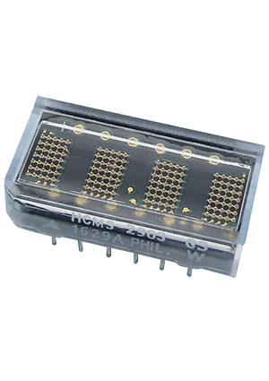 HCMS-2963, LED дисплей, зеленый 574 нм