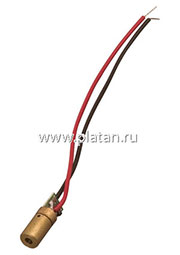 S-9, Лазерный модуль d6х18mm, точка, 5мВт, красный, 650нм
