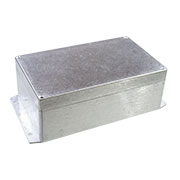 G123MF, корпус  для РЭА , 200х120х75мм, IP65, Алюминиевый, некрашеный, с фланцами