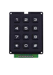 AK-304-N-BBW, клавиатура 12 клавиш