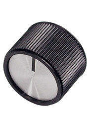 41001-2B, Ручка металлическая (пластиковая вставка), d24 мм