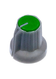 RR4836, Ручка приборная, диаметр вала 6 мм (зеленый круг)
