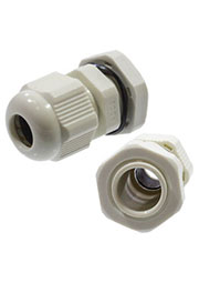 PG9, Кабельный ввод (сальник) серый  4-8мм полиамид