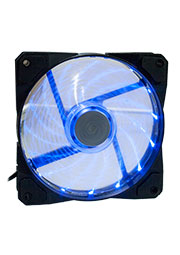 CLR12025LL12SA-BL, вентилятор 120*120*25мм 12В с подсветкой синий, подшипник скольжения, 1700 об/мин