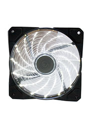 CLR12025LL12SA-WH, вентилятор 120*120*25мм 12В с подсветкой белый, подшипник скольжения, 1700 об/мин