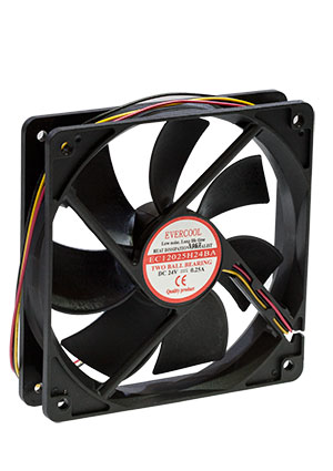 EC12025H24BA, 120*120*25 24V 3pin