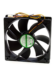 EC12025SL12SA, Вентилятор 12В, 120х120х25мм , подш. скольжения, 2000 об/мин