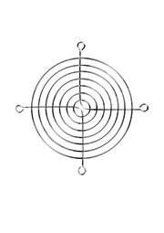 JL-110, решетка для вентилятора  110х110мм