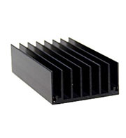 HS 117-75, радиатор алюминиевый 75x43x20