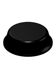 SJ5012, клейкие ножки d12.7x3.5  чёрные цилиндр (14шт.)