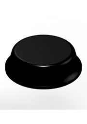 SJ5744, клейкие ножки d19.1x4.1 черные полусфера