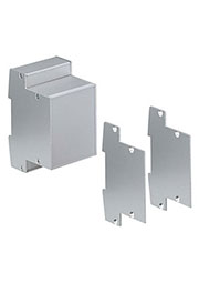 87304110, AR 105/31-KS-AL Комплект боковых крышек Alurail, алюминий