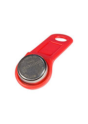 DS1990A-red, ключ электронный Touch Memory с держателем красный