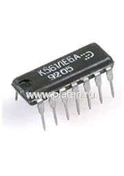 К561ЛЕ6А (91-99г), 2 логических элемента "4ИЛИ-НЕ"