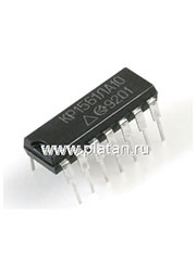 КР1561ЛА10, Два логических элемента "2И-НЕ" (CD40107B)