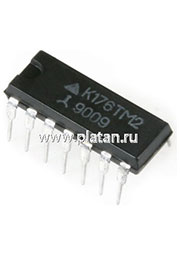 К176ТМ2, Два триггера D-типа  с динамическим управлением (CD4013E)