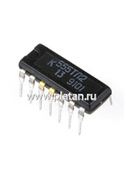 К555ТЛ2, 6 триггеров Шмитта-инверторов (IN74LS14N)