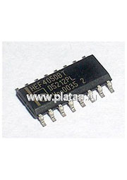 HEF4050BT.652, Шесть преобразователей уровня [SO-16]