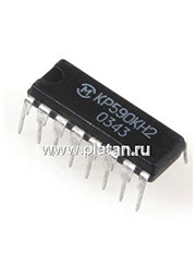 КР590КН2, 4-канальный МОП-ключ со схемой управления  [DIP-16P]