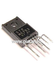 STRW6753, ШИМ-контроллер, 58Вт [TO-220F-6 Formed Leads]