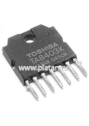 TA8403K, Микросхема вертикальной (кадровой) развертки ТВ, [HSIP-7]