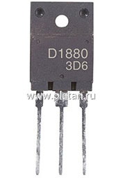 2SD1880, Транзистор NPN с диодом 800В 8А 70Вт [TO-3PML]