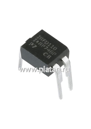 IRFD110PBF, МОП транзистор, N Канал, 100В 540мОм ID 1 A Qg 8,3nC