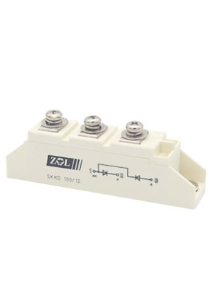 MDC130-16, диодный модуль 130А 1600В SEMIPACK1 (=SKKD101/16)