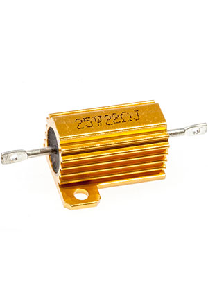 AH25 25Вт 1Ом, резистор силовой на радиаторе 5% (RX24)