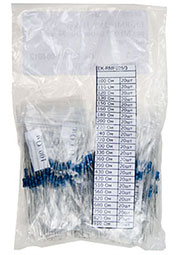 EK-RMF025/3, Набор резисторов MF025,сотни Ом, 24 номинала по 20шт