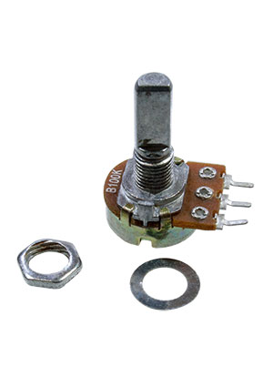 16K1 F 10k, вал с лыской L-20мм,10 кОм,0.125 Вт,200В.