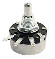 WX110 1K, переменный резистор 1кОм 2Вт вал 6мм  5%