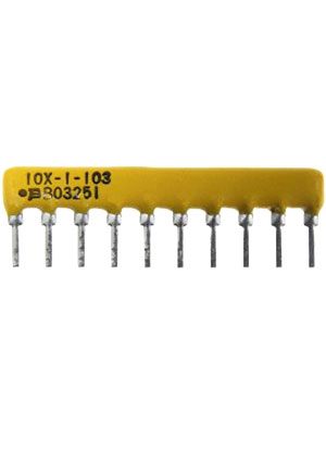 4610X-101-102LF, 10-SIP, 1K +2%