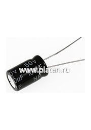 ECAP NP (К50-6), 100 мкФ, 50В 105C, Конденсатор электролитический алюминиевый неполярный