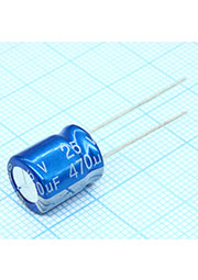 JRB1E471M05001000120000B, Radial, 25V 470uF /10*12/105 C