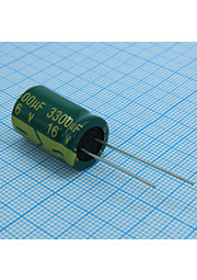 LF332M1CBKJ1321VGN, Radial, 16V 3300uF /13*21/105 C