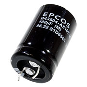 B43504A5107M000, конденсатор электролитический 100мкФ 450В 22*35*10мм