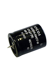 B43504A9477M7, конденсатор электролитический 470мкФ 400В 35*45 105C 3000ч выводы 4.5 мм