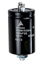B43584E2338M000, конденсатор электролитический 3300мкФ 200В под винт