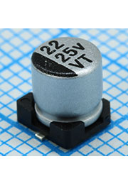 VT220M1EBKJ0505VBK, SMD эл-лит 25V 22uF /5*5.4/105 C