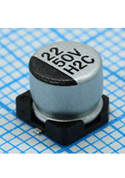 EHV220M50RC, SMD эл-лит 50V 22uF /6.3*5.5/105 C