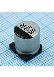 JCK1H221M100105, SMD эл-лит 50V 220uF /10*10.5/105 C