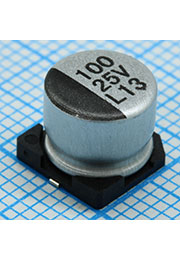 ELV101M25RD, SMD эл-лит 25V 100uF /8*6.5/85 C
