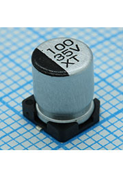 VT101M1EBKJ0607VBK, SMD эл-лит 25V 100uF /6.3*7.7/105 C