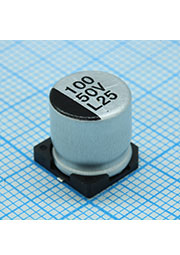ELV101M50RF, SMD эл-лит 50V 100uF /10*10.5/85 C