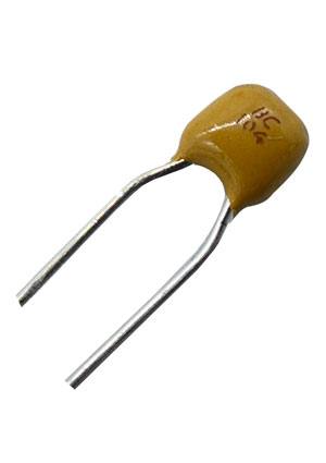 K104K10X7RF5UL2, Radial, X7R 0.1uF +10%  50V 2.54mm