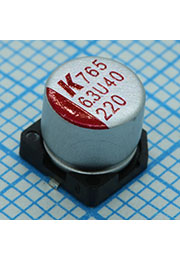 A765EB227M0JLAE020, SMD эл-лит 6.3V 220uF /6.3*5.7/105 C Polymer