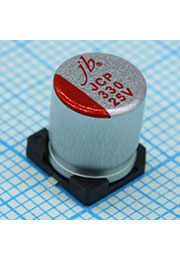JCP1E331M080090, SMD эл-лит 25V 330uF /8*9/105 С Polymer