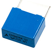 B32522C3105K189, конденсатор пленочный 1.0мкФ 5% 250Vdc