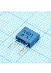 B32529C0102K, MKT 63Vdc 40Vac 0.001uF +10% e:5mm
